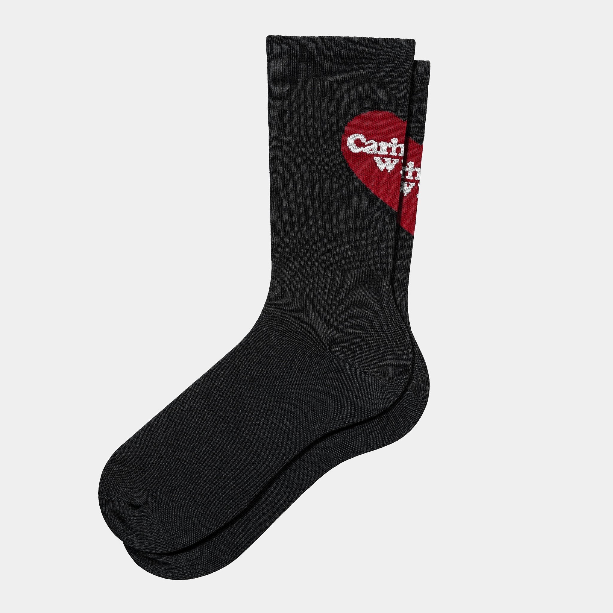 Chaussettes Heart en coton mélangé en Noir